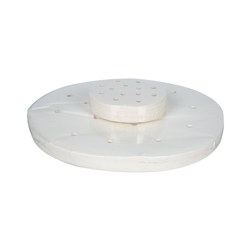 Air fryer liner perforated round steaming paper